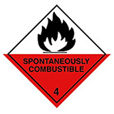 Class 4 - Solids Hazard Labels