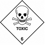 Class 6 - Toxic Hazard Labels