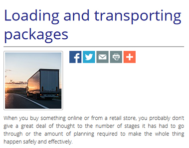 Loading & transporting packages