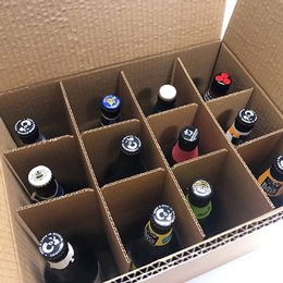 D/W LAGER BOX W/DIVIDERS - x12 BOTTLE PACK 330ml - 239Lx179Wx250H ...