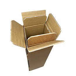 BROWN D/W SINGLE BOTTLE BOX WRAP - 100x100x360mm - PACK 10 - Single ...
