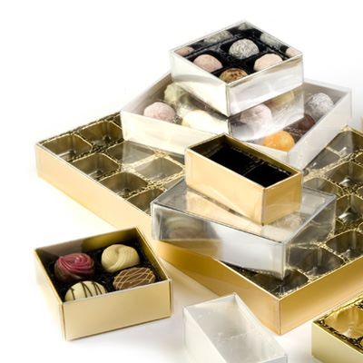 3 Gift Box 12 CELLS empty container for chocolates/Sweets/Candies holidays 