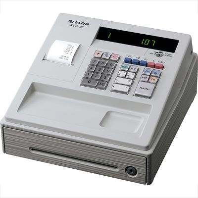 Sharp Xe-A107 : Sharp XE-A107 Cash Register Black XEA107BK
