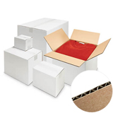 White Cardboard Boxes - Single Wall
