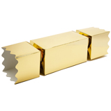 SMALL TWIST END CRACKER - BRIGHT GOLD  30x30x61mm (Pack 25)
