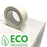 SELF ADHESIVE WHITE PAPER TAPE 48MM x 50M PACK 36