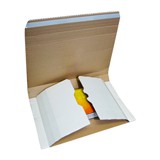 White Book Boxes With Adhesive Strip