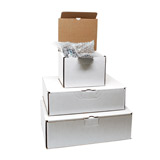 White Padded Postal Boxes