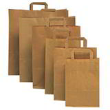 Brown Paper Bags With Folded Handles