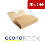 BROWN ECONOBOOK BOXES  310 x 220mm Pk 50